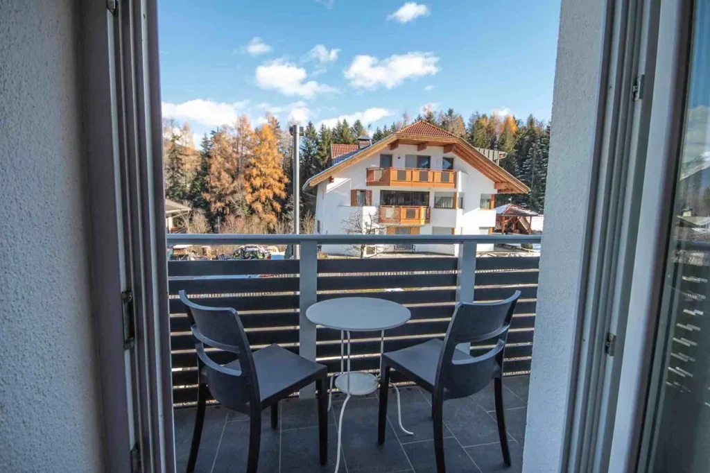 Ausblick vom Balkon im Apartment Flora